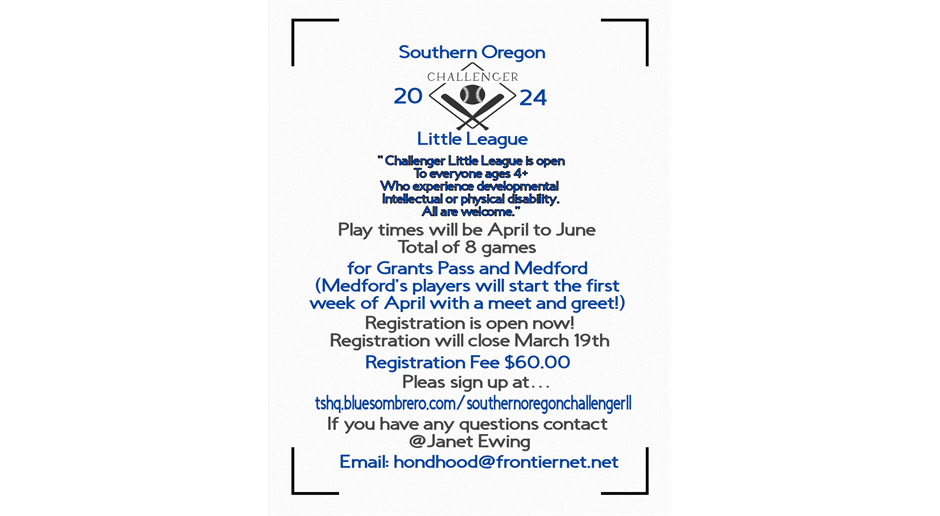 Challenger Registration Flyer 2024